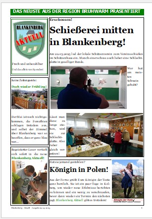 Blankenberg Aktuell Ausgabe April 2025